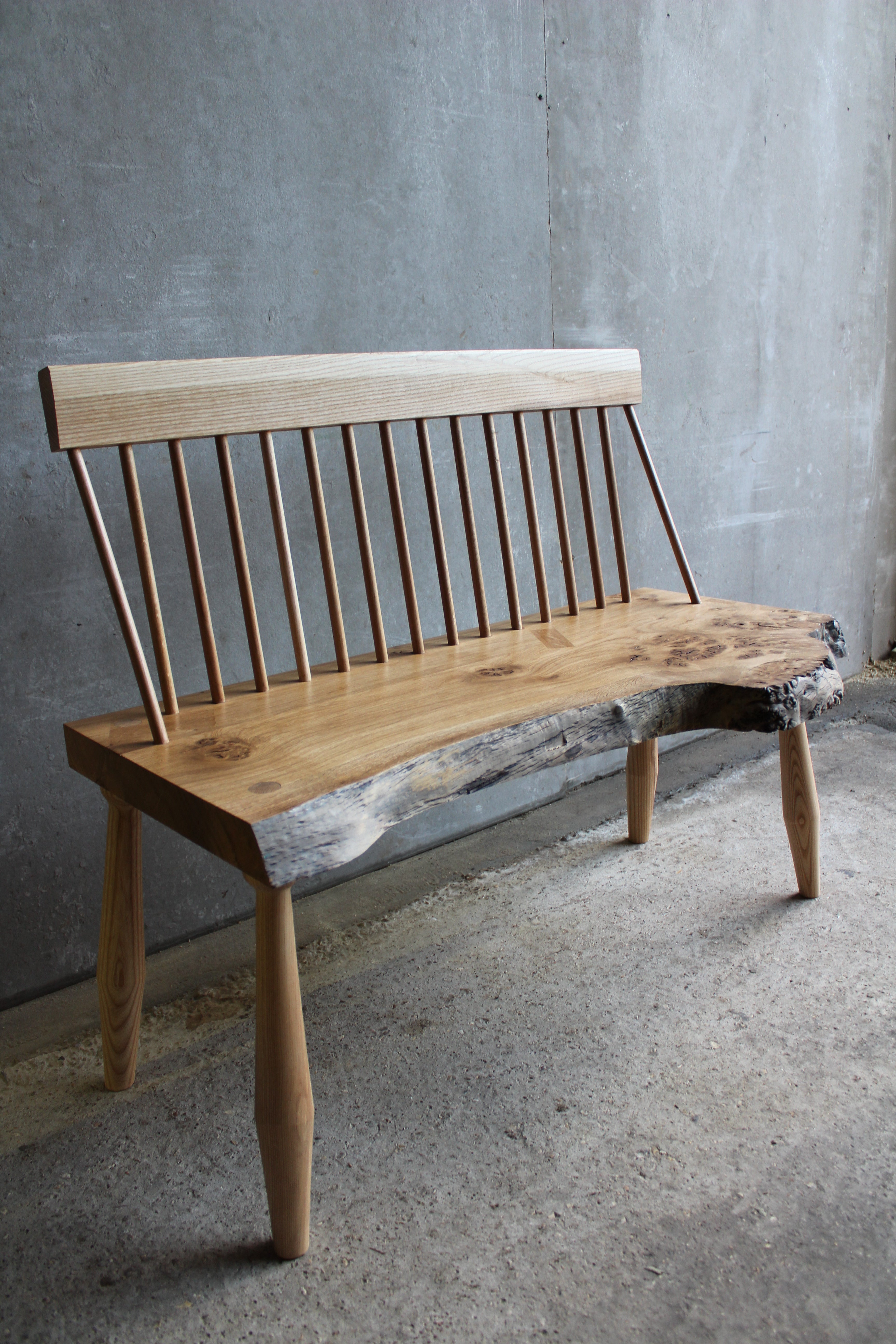 Burr Oak and Ash Bench